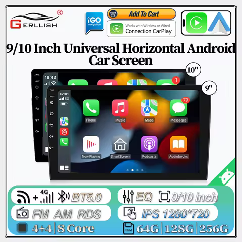 2din Android GPS Car Stereo Carplay Radio Bluetooth FM Car MP5 Player 9 10 inch Universal