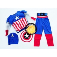 Muscle Captain America Costume For Kids