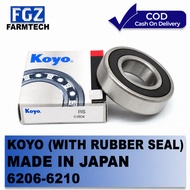 KOYO JAPAN 2RS RUBBER SEALED 6206 6207 6208 6209 6210 BEARING authentic legit
