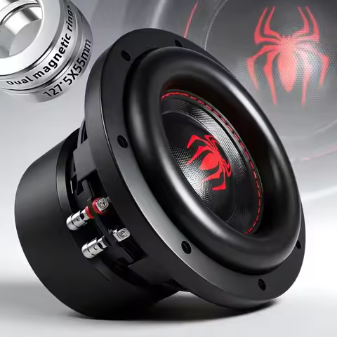 1pc 6.5 Inch Subwoofers 1200W 4 Ohm HIFI2 Magnets Cone BASV Voice Coil Heavy Duty Cast Aluminum Bask