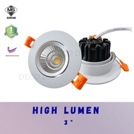 [SIRIM] LED Downlight 3W 7W Lampu Siling Rumah Round Eye Ball White Lights Home Room Ceiling Lighting Strip