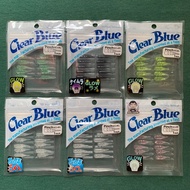 Clear Blue Pinch And AjiBone aji Rubber worm Japan ajing light game Bait Fishing