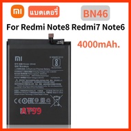 แบตเตอรี่ แท้ Xiaomi Redmi Note 8/redmi Note 6 Redmi 7 battery แบต redmi note8 แบต BN46 battery 4000