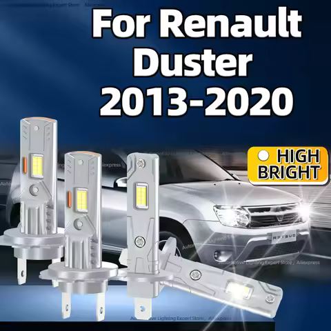 2/4Pcs 6000K Led Lamp High Power Car Headlight 50000LM H7 H1 Auto Bulbs For Renault Duster 2013 2014