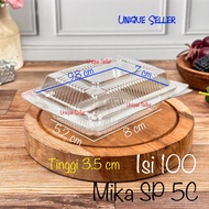 Mika 5C contains 100 pcs Size 9.8x7x3.5 cm Mika Cake Bread 5C SP Mika Donat Putu Ayu Lapis Legit Hon