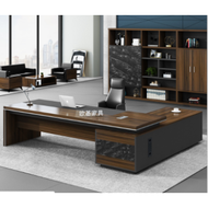 INCLUDE 240x200x30cm BIG CABINET and 180x160x75cm Boss director manager WOODEN BROWN COKLAT DESK Mod
