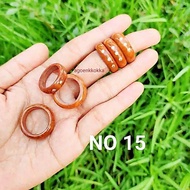 MATA Brown 3-eye ring size 15 kokka kaukah