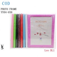 PHOTO FRAME COLORED PLASTIC 6r 6x8 inches (YY04/BD/36-6X8)