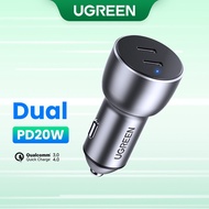 UGREEN Quick Charge 4.0 3.0 QC PD USB Fast Charging Car Adapter Aluminum Car Charger