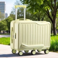 全城熱賣 - （乳酪黃）兒童6輪行李箱 24寸登機 箱 可坐騎小型密碼拉桿箱 旅行箱