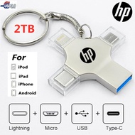 Pendrive HP 1TB 4-in-1 flash drive USB 3.0 2TB 512GB flash disk OTG 256GB 128GB Pendrive for i/o/s A