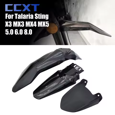 Motorcycle Front Rear Fender Kit For Talaria Sting X3 MX3 MX4 MX5 5.0 6.0 8.0 Electric Bike Accessor