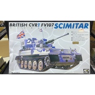 AFV CLUB 1/35 British FV107 Scimitar Machete Reconnaissance Vehicle Model with United Nations Painti