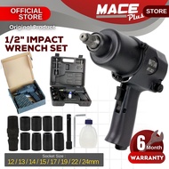 1/2" Inch Air Impact Wrench Kit Socket Set Heavy Duty Mechanism Twin Hammer Tool Alat Buka Tayar Ker