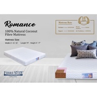 自己运输送货Fibre Star Romance 100% Full Coconut Fibre 3'x4''/ Queen/King Size 7" Mattress Romance 双人单人椰丝床