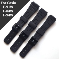 Watch Band Replacement Strap For Casio F-91W F91WM F91W F-84W F-94W Black Resin Plastic Wrist Watchs