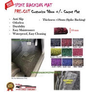 JAECOO J7 PRE-CUT CUSTOMIZED SPIKE BACKING 18MM +/- CARPET MAT
