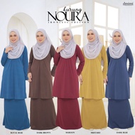 KURUNG PAHANG NOURA PLAIN IRONELESS DMIMI maroon, navy blue, royal blue, mustard, brown