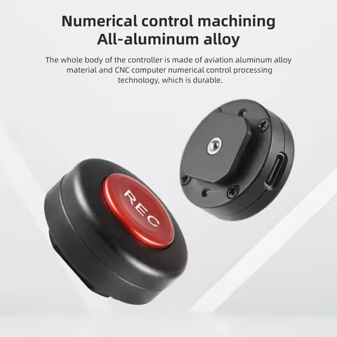Camera Record Button Video Control Button Cold Shoe Mount with 2 Control Cables Replacement for Sony
