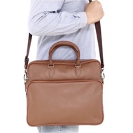 Tas Second Gobelini Bovisa Briefcase Original Tas Kulit Pria Coklat