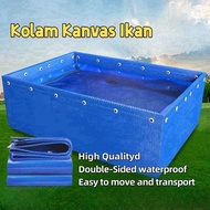 Canvas Fish Pond Kolam Kanvas Ikan Fish Tank Nylon Canvas Pool Aquarium Heavy Duty Nylon Kanvas Kola