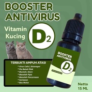 Vitamin kucing D2 cair 15ml booster anti virus kucing anjing super efektif dan ampuh