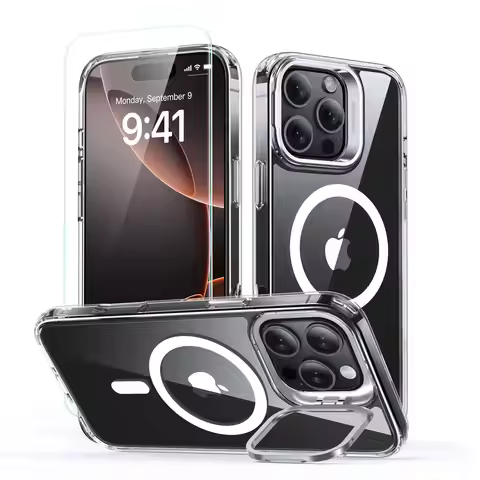 ESR for iPhone 16 Pro Max Scratch-Resistant Back Cover Magnetic Case&Screen Protector Military-Grade