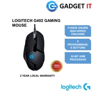 Logitech G402 Hyperion Fury Wired Gaming Mouse/4,000 DPI/Lightweight/8 Programmable Buttons (MSE-LGT