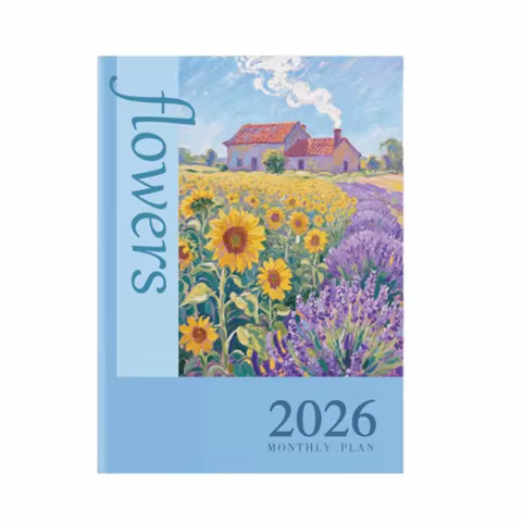 A4 Size 2026 Calendar Planners 24 Sheets a5 Size Yearly Planner Efficiency Design Student Gifts Week