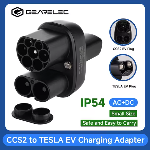 GEARELEC CCS2 To Tesla EV Charger Adapter 250A CCS2 Combo for Tesla Convertor for Car Charger CCS2 f