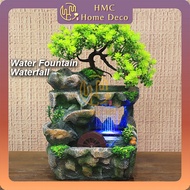 HMC Meja Air Pancut Kecil Air Terjun Hiasan Rumah Water Fountain Waterfall Feng Shui Water Features Garden Home Decor
