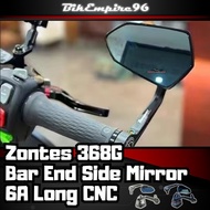 Zontes 368G Side Mirror 6A Long CNC Handlebar End Mirror Anti Glare Rear view Mirrors Motorcycle Sid