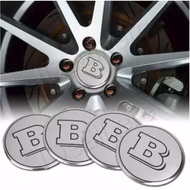 Mercedes Benz Brabus 56.5 Mm 4 Pieces Car Rim Hubcap Embossed Stickers