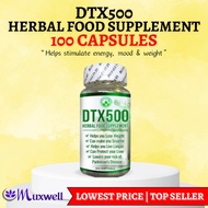 DTX500 Advance l Food Supplement Detox l 100% Organic DTX 500 Herbal Capsule l 1 BTTL =100 Soft gels