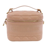 Dior 帆布/牛皮皮革Vanity Bag金扣手挽袋