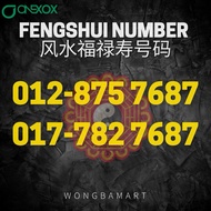 7687 Fengshui Number prepaid 风水福禄寿7687
