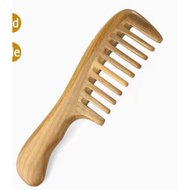 wide teeth sandal wood comb