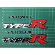 HONDA CIVIC FD TYPE R BLACK TYPE R WHITE EMBLEM HONDA CIVIC TYPE R MUGEN EMBLEM