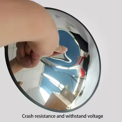 Convex Mirror Adjustable Traffic Mirror 45,30cm Wide Angle Mirror Convex Round 1PCS Outdoor Traffic