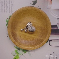 Silver Accessories Pure Silver DIY Tassel Matte 999 Necklace Lucky Bag Pendant Baby Lucky Character 