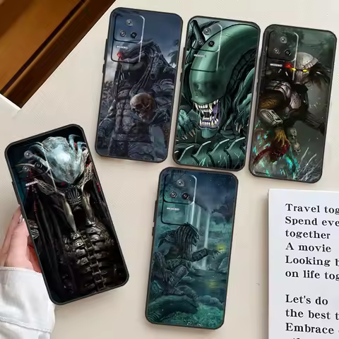Alien Vs Predator Case For Xiaomi 14 13 11T 12T 13T Pro 12 Lite POCO X6 X3 X4 X5 M6 Pro M5s F3 F5 Pr