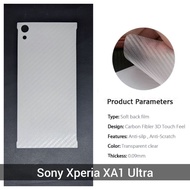 Anti-Scratch Back sony Xperia XA1 Ultra film 3D skin carbon fiber garskin G3226 G3221 G3212 G3223