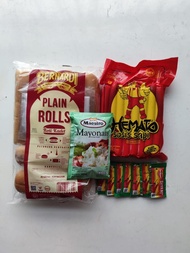 (PAKET)BERNARDI hotdog jumbo + HEMATO sosis sapi 500gr