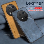 Honor X9c 5G 2024 Leather Texture Phone Case Sheepskin Leather Phone Case For Honor X9c HonorX9c X9 