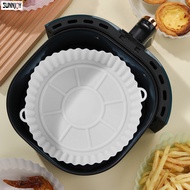 Universal Air Fryer Baking Pan Air Fryer Silicone Baking Tray Reusable Baking Pan for Air Fryer &amp; Oven SUN