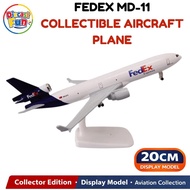 20cm Fedex Express Airlines MD-11 with Landing Gear Diecast Aircraft Model Alloy Airplane Collectibl