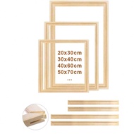 1 bộ Khung gỗ DIY 30x40 40x50cm cho tranh'sơn dầu Canvas Khung gỗ thông, Tranh nghệ thuật treo tường