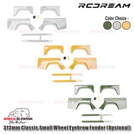 RCDream 313mm Classic Small Wheel Eyebrow Fender (Optional) for Body Wilderness Defender