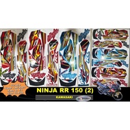 KAWASAKI NINJA 150 RR Stripe Stiker Sticker ZX150 NINJA150 KR150 KRR ZX  (2) BODY COVERSET COVER SET KAVERSET KAVER SET