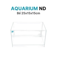 Mini fish tank 25x15x15cm with 2cm bottom